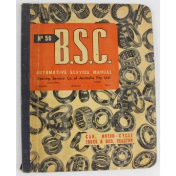 BSC Bearings car truck &amp; bike 1957 parts book